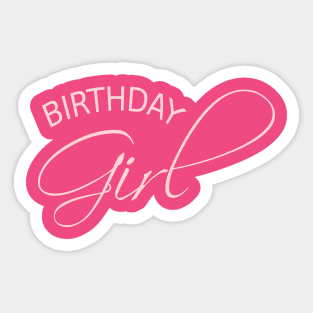 Birthday Girl party gift Sticker